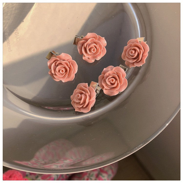 Wholesale 6 Pack Pink Love Hair Clips